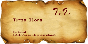 Turza Ilona névjegykártya
